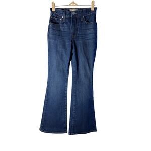 Madewell Women’s Blue Perfect Vintage Flare Jean Size 23 Petite Zipper Close